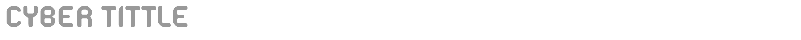 Cyber Tittle font preview